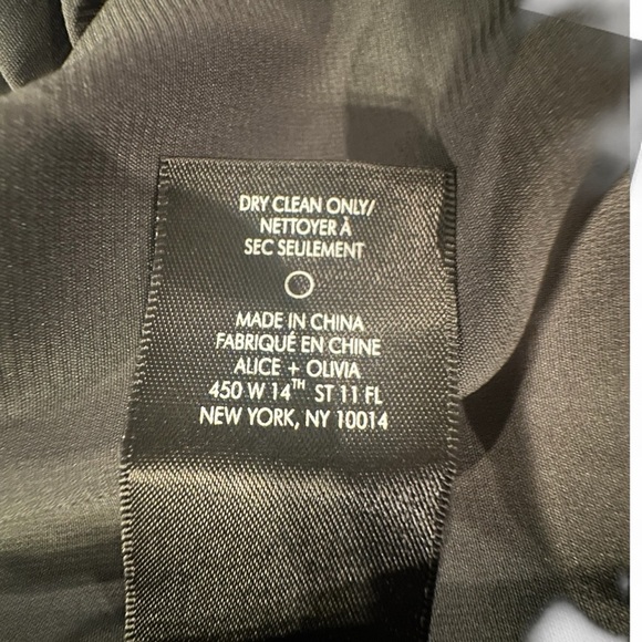 NWT Alice + Olivia Julietta Plaid Side Slit Slip Dress Satin Multicolor Sz 0 - Picture 10 of 14